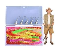 Lures for Perch and Pike - with Centipede Lead Head and Realistic Baits - Set of Baits for Freshwater Fishing for Perch | for Freshwater Lake River Boat Kayak Carp Trui