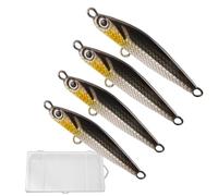 Lures for the - 4 Pieces Realistic Metal Baits for - Simulated Metal Lures, for Bass Trout Catfish Freshwater Ice Lakes Rivers Outdoor Trolling