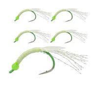 Lures For The On Perch - 5 Piece Glowing Reflective Lures Set - 4.5 Centimeters Reflective For Perch, Fishermen Outdoor Saltwater Night Shrimp Crappie Pike Catfish
