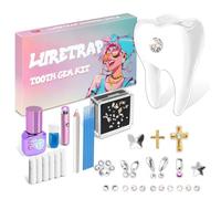 Luretrap DIY Tooth Gem Kit Tooth Jewellery Set Y2K Trendy 30 Piece Crystal Tooth Gemstone Set - Unleash Your Sparkling Smile