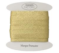 Lurex Bias Binding Gold or Silver, Beautiful Quality Sewing Bias Binding (by 5 Meters, Gold)