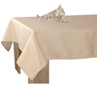Lurex Easy Care Tablecloth Cream and Gold Rectangular 150 x 240 cm
