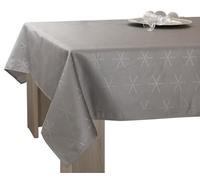 Lurex Easy Care Tablecloth Silver Grey Rectangular 150 x 200 cm