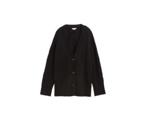 Lurex Jacquard Knit Cardigan for Women Tom Tailor Noir M