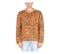 Lurex Jacquard Raw Edges Jumper Knit - male - ERL - Round-neck Knitwear - Multicolor - M - Knitwear M