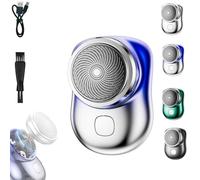 Lureza Shaver, Mini Shave Portable Electric Shaver, Mini Shavers for Men, for Car, Travel, Home Use (Blue)