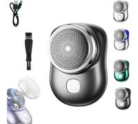 Lureza Shaver, Pocket Size Mini Portable Rechargeable Travel Razors, Wet and Dry Powerful Razor for Travel Office Business Trip (Black)