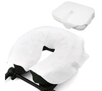 Luriseminger 100pcs Disposable Face Cradle Covers, Massage Face Covers Disposable Face Rest Covers Non-Woven Head Cradle Covers- 14.17 x 10.6 inches/ 36 x 27cm
