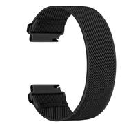 Lurmerea 20mm Elastic Nylon Strap Compatible with Xplora X6 Play/Pro/Gen 2, No Snap Design Soft Breathable Waterproof Sport Replacement Wristband for Anio 6/5 Girls Boys Youth, Black/White, 90mm