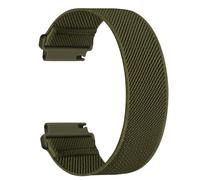 Lurmerea 20mm Elastic Nylon Strap Compatible with Xplora X6 Play/Pro/Gen 2, No Snap Design Soft Breathable Waterproof Sport Replacement Wristband for Anio 6/5 Girls Boys Youth, green, 90mm, Classic