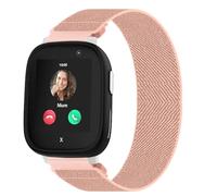 Lurmerea 20mm Elastic Nylon Strap Compatible with Xplora X6 Play/Pro/Gen 2, Snapless Design Soft Waterproof Breathable Sport Replacement Wristband for Anio 6/5 Boys Girls Youth, pink, 120mm, Classic