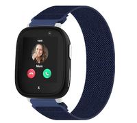 Lurmerea 20mm Elastic Nylon Strap Compatible with Xplora X6 Play/Pro/Gen 2, Snapless Design Soft Waterproof Breathable Sport Replacement Wristband for Anio 6/5 Boys Girls Youth, blue, 120mm, Classic
