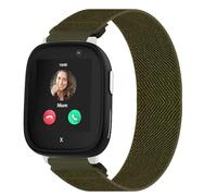 Lurmerea 20mm Elastic Nylon Strap Compatible with Xplora X6 Play/Pro/Gen 2, Snapless Design Soft Waterproof Breathable Sport Replacement Wristband for Anio 6/5 Boys Girls Youth, green, 120mm, Classic