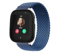 Lurmerea 20mm Nylon Strap Compatible with Xplora X6 Play/Pro/Gen 2, No Snap Design Elastic Soft Replacement Wristband Breathable Waterproof Comfortable for Anio 6/5 Boys Girls, blue, 120mm, Classic