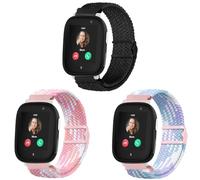Lurmerea 3 Magnetic Braided Nylon Bracelets Compatible with Xplora X6 Play/Pro/Gen 2 Bracelet, 20 mm Waterproof, Comfortable, Soft, Adjustable Replacement Bands for Anio 6/5 Children Girls Boys