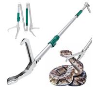 LURMMUE 69" Snake Grabber Tool - Heavy Duty Locking Reptile Tongs for Rattlesnakes, Long Reach Folding Snake Catcher for Outdoor, Garden, and Emergency Use