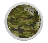 Lurnise Fluorescence Dresser Knobs Drawer Knobs Round Decorative Knobs Door Knobs For Boys Girls 4 Pieces Green Military Camouflage 3.5x2.8cm