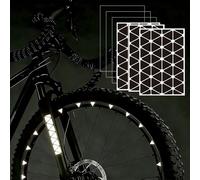 lurora2021 Reflective Adhesive Self-Adhesive - Reflective Stickers for the Dark High Visibility for Bicycle, Stroller, Scooter and Helmet, Safety Kit
