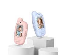 Lurowo Video Walkie Talkies for Kids, 2 Packs Rechargeable Two-way Display Kids Walkie Talkies, With Fun Voice Conversion and Screen Disply, Suitable For 3-12 Years Old