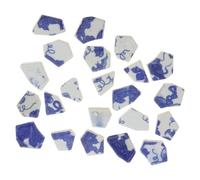 Lurrose 1 Bag of Blue Ceramic Mosaic Tiles Porcelain Pieces for DIY Craft Projects Featuring Easy Installation and Breakage Resistance, for Decorating Background Walls and Flower Pots