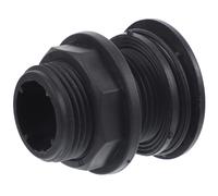 Lurrose 1 Inch Plastic Bulkhead Fitting Connector for Rain Barrels and Aquariums with Convenient Installation and Easy Assembly, Suitable for Agricultural Production and Public Green
