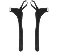 Lurrose 1 Pair Adjustable Polyester Wrist Straps for Trekking Poles and Hiking Sticks with Double Protection and Black Colour, for Outdoor Sports and Activities
