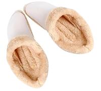 Lurrose 1 Pair Fluffy Hole Shoe Inserts Plush Winter Accessory Resistant to Deformation Warm Slipper Soles for Women Teens Cold Months