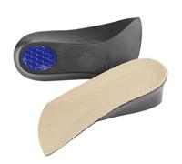Lurrose 1 Pair of 3.5cm Height Increase Heel Lift Inserts for Shoe Elevator Insole, Invisible and Comfortable to Wear, Made of Pu and Gel Material, Suitable for Sneakers and Boots, Black