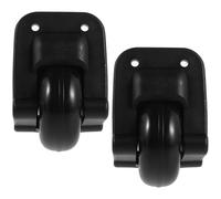 Lurrose 1 Pair Replacement Suitcase Wheel Suitcase Replacement Wheels Black Plastic High Wear with Quick Release Directional Locking Function for Busy Terminals and Crowded Travels