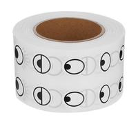 Lurrose 1 Roll Black and White Eye Stickers, Self-Adhesive Small Eyeball Decals for Crafts and Scrapbook Decoration