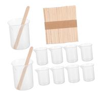 Lurrose 1 Set Epoxy Resin Mixing Cup Set with Wooden Sticks for DIY Jewelry Making Supplies for Resin Paint and Glue Mixing Easy to Clean and Transport
