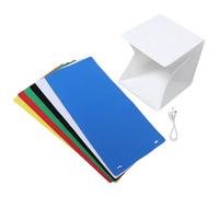 Lurrose 1 Set Photo Studio Light Box, 30cm Photo Shooting Tent Kit with LED Lighting, Backdrops, Folding Photography Lightbox for Jewelry Food Small Product 12 inch