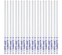 Lurrose 10 Pairs Blue and White Porcelain Dragon Pattern Ceramic Chopsticks Set, Multi-Function Food Chopsticks for Household Dining and Cooking, Compact and Reusable Dinner Tableware