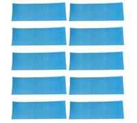 Lurrose 10 Pieces Kitchen Range Hood Oil Absorbing Paper 10cm X 90cm X 3mm Thick Blue Extractor Fan Grease Filter for Universal Cooker Hood Ventilator