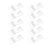 Lurrose 10 Sets Cabinet Lock Buckle Hinge Latch for Drawer Cabinet Accessory Hasps Acrylic Snap Door Latch Drawer Lock Hasp Buckle Transparent