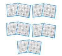 Lurrose 10 Sheets Laminated Math Charts Number Chart for Classroom Homeschooling Educational Supplies for Learning and Counting