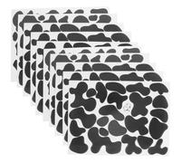Lurrose 10 Sheets Self-Adhesive Cow Print Sticker Distinctive Cow Spots Pattern, PVC Material, Easy to Apply and Clean, for Living Room and Nursery Wall Decoration