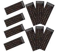 Lurrose 10 Sheets Thai Language Keyboard Stickers with Black Background and Orange White Lettering Durable Material Compatible with Laptop Desktop Wireless Keyboards Easy to Apply for