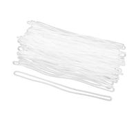 Lurrose 100 Pcs Luggage Tag Worm Loops Luggage Strapping Soft PVC Straps Reusable Not Easy to Crack for Bags and Clothing Suitable for Railways and Going