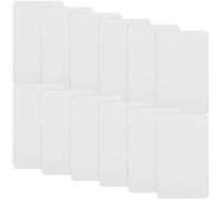 Lurrose 100 Pcs Thickened Blank Word Cards DIY Double-sided White Poker Note Cards for Handwriting Drawing and Educational Table Games