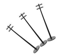 Lurrose 100 Scale Plastic Miniature Telegraph Poles for Model Train Scenery, DIY Micro Landscape Accessories Set for Architectural Sand Table