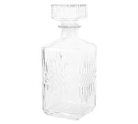 Lurrose 1000ml Wine Aerator Bottles Wine Decanter Diamond-Shaped Glass Easy Cleaning Enhancing Scent Home Bar