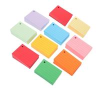 Lurrose 1000pcs Lined Index Cards 7.4x5.1cm A8 Paper Flashcards Hole Punch, Multi-Color Portable Word Cards for School Study and Student Revision