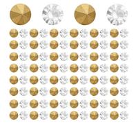 Lurrose 1000pcs Mini Rhinestone Decorative Beads for Nail Art and Jewelry Making, Sparkly Flatback Design Rhinestones, Easy to Apply and Nontoxic, for Crafts and Wedding Table Decoration