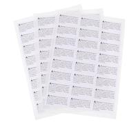 Lurrose 1000pcs Waterproof Suffocation Warning Labels with Strong Adhesive for Plastic Bags, High-Performance Printed Paper Stickers for Shipping Safety, White Warning Stickers Suitable