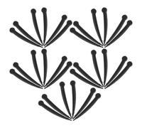 Lurrose 100pcs Black Plastic Bird Beak Inserts for Doll Making Plush Craft Beak Accessories for DIY Arts and Crafts