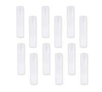 Lurrose 100Pcs Clear Lip Balm Tubes with Caps, 5ml Empty Plastic Lip Gloss Containers, Refillable Diy Lipstick Tubes with Push Wheel Mechanism for Homemade, Cosmetic Storage & Samples