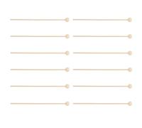 Lurrose 100pcs Decorative DIY Small Wooden Stick Lovely Decorative Lollipop Simple Party Accessory Beige Wood for Festivals DIY Making Use