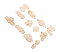 Lurrose 100pcs DIY Space Craft Kit Wooden Alien Spaceship Astronaut Painting Set for Boys Creative Space Themed Art Decor Party Backdrop and Classroom Activities