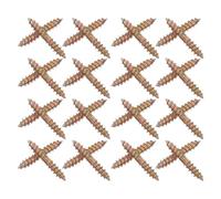Lurrose 100pcs Double-end Thread Self Tapping Screws M5x30 Metal Fasteners for Bed Fittings and Shelves with Versatile Application and Efficient Installation for Industrial Assembly
